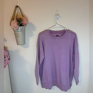 SO Purple tunic oversized sweatshirt